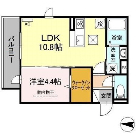 レイワパレス西新IIの物件間取画像